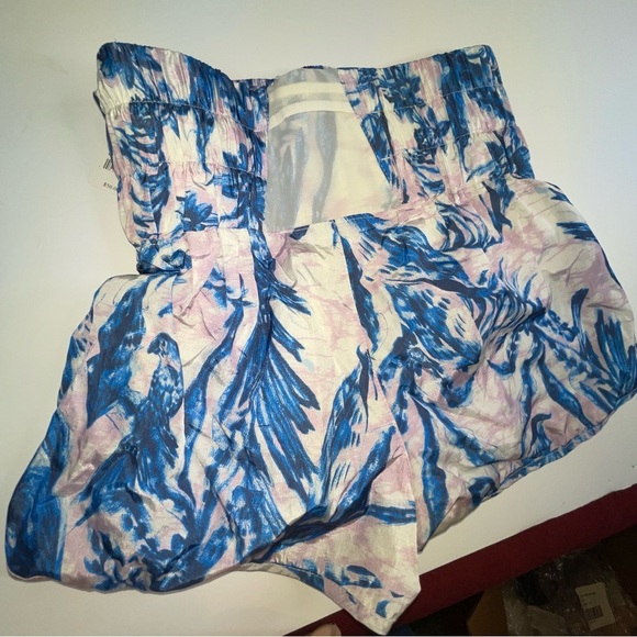 Free People The Way Home Short Tropical White Blue Sz S - Picture 11 of 16